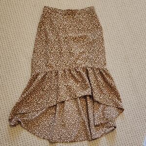 Altar'd State Floral High-Low Skirt